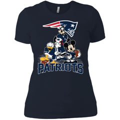 Mickey Mouse New England Patriots American Football Nfl Sports Shirt Women Cotton T-Shirt Women Cotton T-Shirt - amzapparel
