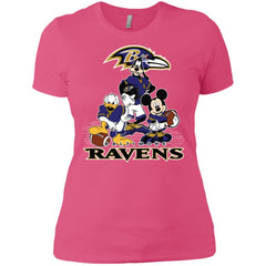 Mickey Mouse Baltimore Ravens American Football Nfl Sports Shirt Women Cotton T-Shirt Women Cotton T-Shirt - amzapparel