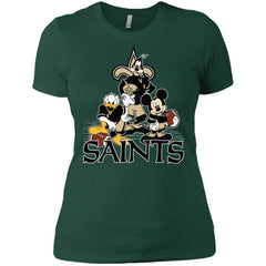 Mickey Mouse New Orleans Saints American Football Nfl Sports Shirt Women Cotton T-Shirt Women Cotton T-Shirt - amzapparel