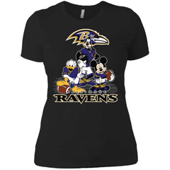 Mickey Mouse Baltimore Ravens American Football Nfl Sports Shirt Women Cotton T-Shirt Women Cotton T-Shirt - amzapparel