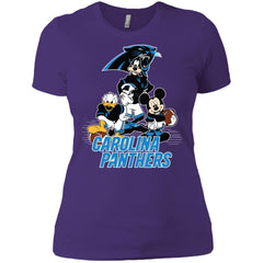 Mickey Mouse Carolina Panthers American Football Nfl Sports Shirt Women Cotton T-Shirt Women Cotton T-Shirt - amzapparel