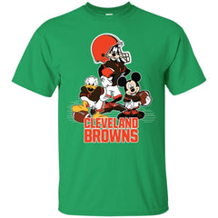 Mickey Mouse Cleveland Browns American Football Nfl Sports Shirt Men Cotton T-Shirt Men Cotton T-Shirt - amzapparel