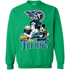 Mickey Mouse Tennessee Titans American Football Nfl Sports Shirt Crewneck Pullover Sweatshirt Crewneck Pullover Sweatshirt - amzapparel