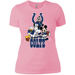 Mickey Mouse Indianapolis Colts American Football Nfl Sports Shirt Women Cotton T-Shirt Women Cotton T-Shirt - amzapparel