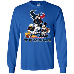 Mickey Mouse Houston Texans American Football Nfl Sports Shirt Men Long Sleeve Shirt Men Long Sleeve Shirt - amzapparel