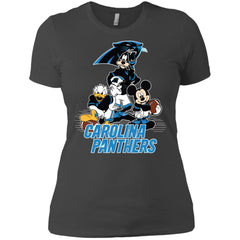 Mickey Mouse Carolina Panthers American Football Nfl Sports Shirt Women Cotton T-Shirt Women Cotton T-Shirt - amzapparel