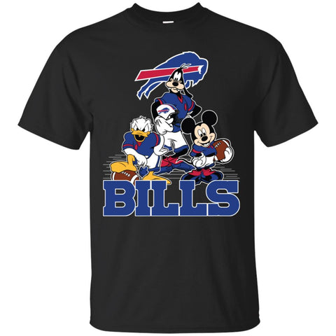 Mickey Mouse Buffalo Bills American Football Nfl Sports Shirt Men Cotton T-Shirt Black / S Men Cotton T-Shirt - amzapparel