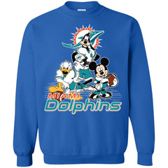 Mickey Mouse Miami Dolphins American Football Nfl Sports Shirt Crewneck Pullover Sweatshirt Crewneck Pullover Sweatshirt - amzapparel
