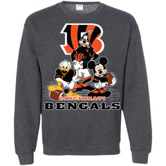 Mickey Mouse Cincinnati Bengals American Football Nfl Sports Shirt Crewneck Pullover Sweatshirt Crewneck Pullover Sweatshirt - amzapparel