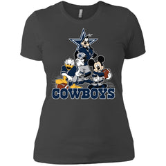 Mickey Mouse Dallas Cowboys American Football Nfl Sports Shirt Women Cotton T-Shirt Women Cotton T-Shirt - amzapparel