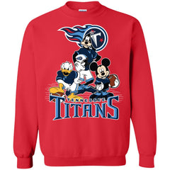 Mickey Mouse Tennessee Titans American Football Nfl Sports Shirt Crewneck Pullover Sweatshirt Crewneck Pullover Sweatshirt - amzapparel