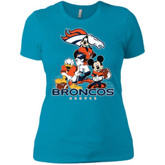 Mickey Mouse Denver Broncos American Football Nfl Sports Shirt Women Cotton T-Shirt Women Cotton T-Shirt - amzapparel