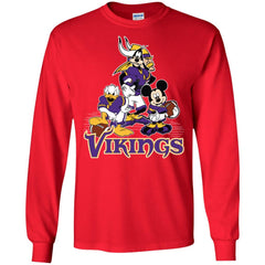 Mickey Mouse Minnesota Vikings American Football Nfl Sports Shirt Men Long Sleeve Shirt Men Long Sleeve Shirt - amzapparel