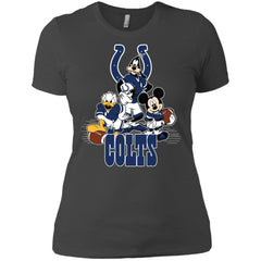 Mickey Mouse Indianapolis Colts American Football Nfl Sports Shirt Women Cotton T-Shirt Women Cotton T-Shirt - amzapparel