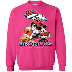 Mickey Mouse Denver Broncos American Football Nfl Sports Shirt Crewneck Pullover Sweatshirt Crewneck Pullover Sweatshirt - amzapparel