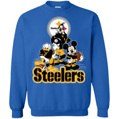 Mickey Mouse Pittsburgh Steelers American Football Nfl Sports Shirt Crewneck Pullover Sweatshirt Crewneck Pullover Sweatshirt - amzapparel