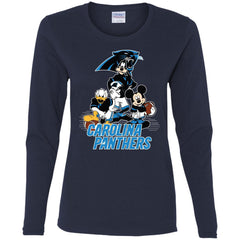 Mickey Mouse Carolina Panthers American Football Nfl Sports Shirt Women Long Sleeve Shirt Women Long Sleeve Shirt - amzapparel