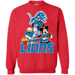 Mickey Mouse Detroit Lions American Football Nfl Sports Shirt Crewneck Pullover Sweatshirt Crewneck Pullover Sweatshirt - amzapparel