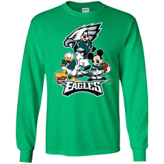 Mickey Mouse Philadelphia Eagle American Football Nfl Sports Shirt Men Long Sleeve Shirt Men Long Sleeve Shirt - amzapparel