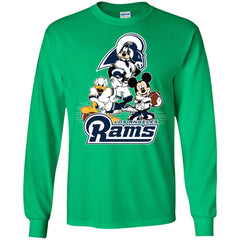 Mickey Mouse Los Angeles Rams American Football Nfl Sports Shirt Men Long Sleeve Shirt Men Long Sleeve Shirt - amzapparel