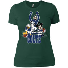 Mickey Mouse Indianapolis Colts American Football Nfl Sports Shirt Women Cotton T-Shirt Women Cotton T-Shirt - amzapparel