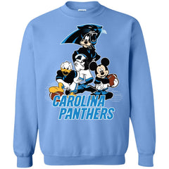 Mickey Mouse Carolina Panthers American Football Nfl Sports Shirt Crewneck Pullover Sweatshirt Crewneck Pullover Sweatshirt - amzapparel
