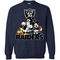 Mickey Mouse Oakland Raiders American Football Nfl Sports Shirt Crewneck Pullover Sweatshirt Crewneck Pullover Sweatshirt - amzapparel