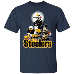 Mickey Mouse Pittsburgh Steelers American Football Nfl Sports Shirt Men Cotton T-Shirt Men Cotton T-Shirt - amzapparel