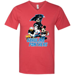 Mickey Mouse Carolina Panthers American Football Nfl Sports Shirt Men V-Neck T-Shirt Men V-Neck T-Shirt - amzapparel