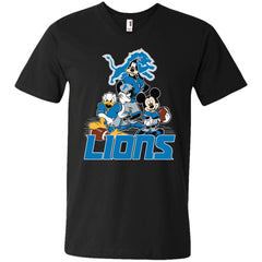 Mickey Mouse Detroit Lions American Football Nfl Sports Shirt Men V-Neck T-Shirt Men V-Neck T-Shirt - amzapparel