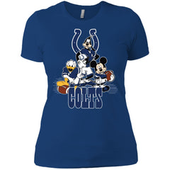 Mickey Mouse Indianapolis Colts American Football Nfl Sports Shirt Women Cotton T-Shirt Women Cotton T-Shirt - amzapparel
