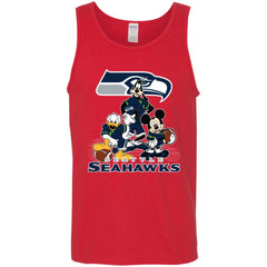 Mickey Mouse Seattle Seahawks American Football Nfl Sports Shirt Men Cotton Tank Men Cotton Tank - amzapparel