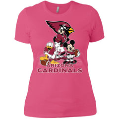 Mickey Mouse Arizona Cardinals American Football Nfl Sports Shirt Women Cotton T-Shirt Women Cotton T-Shirt - amzapparel