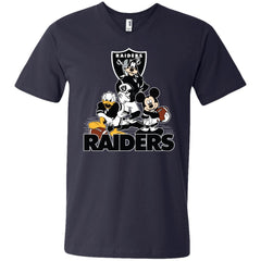 Mickey Mouse Oakland Raiders American Football Nfl Sports Shirt Men V-Neck T-Shirt Men V-Neck T-Shirt - amzapparel