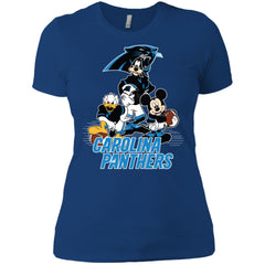 Mickey Mouse Carolina Panthers American Football Nfl Sports Shirt Women Cotton T-Shirt Women Cotton T-Shirt - amzapparel