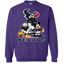 Mickey Mouse Houston Texans American Football Nfl Sports Shirt Crewneck Pullover Sweatshirt Crewneck Pullover Sweatshirt - amzapparel