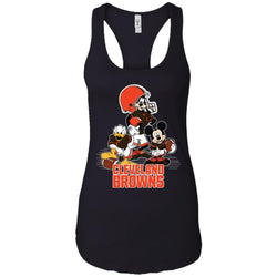 Mickey Mouse Cleveland Browns American Football Nfl Sports Shirt Women Tank Top
