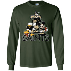 Mickey Mouse New Orleans Saints American Football Nfl Sports Shirt Men Long Sleeve Shirt Men Long Sleeve Shirt - amzapparel