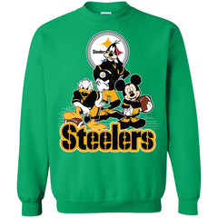 Mickey Mouse Pittsburgh Steelers American Football Nfl Sports Shirt Crewneck Pullover Sweatshirt Crewneck Pullover Sweatshirt - amzapparel