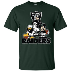 Mickey Mouse Oakland Raiders American Football Nfl Sports Shirt Men Cotton T-Shirt Men Cotton T-Shirt - amzapparel