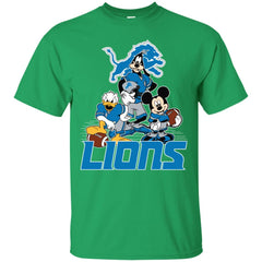 Mickey Mouse Detroit Lions American Football Nfl Sports Shirt Men Cotton T-Shirt Men Cotton T-Shirt - amzapparel