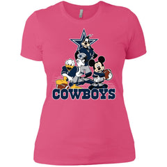 Mickey Mouse Dallas Cowboys American Football Nfl Sports Shirt Women Cotton T-Shirt Women Cotton T-Shirt - amzapparel