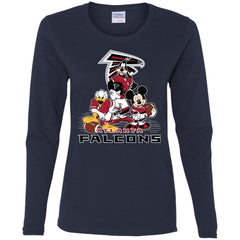 Mickey Mouse Atlanta Falcons American Football Nfl Sports Shirt Women Long Sleeve Shirt Women Long Sleeve Shirt - amzapparel