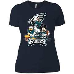 Mickey Mouse Philadelphia Eagle American Football Nfl Sports Shirt Women Cotton T-Shirt Women Cotton T-Shirt - amzapparel