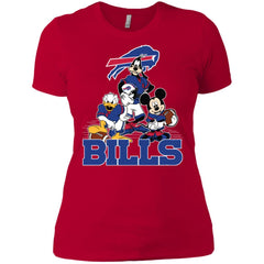 Mickey Mouse Buffalo Bills American Football Nfl Sports Shirt Women Cotton T-Shirt Women Cotton T-Shirt - amzapparel