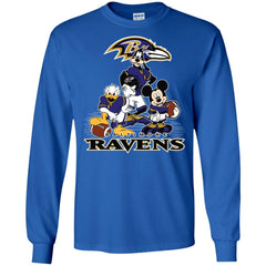 Mickey Mouse Baltimore Ravens American Football Nfl Sports Shirt Men Long Sleeve Shirt Men Long Sleeve Shirt - amzapparel