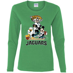 Mickey Mouse Jacksonville Jaguar American Football Nfl Sports Shirt Women Long Sleeve Shirt Women Long Sleeve Shirt - amzapparel