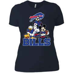 Mickey Mouse Buffalo Bills American Football Nfl Sports Shirt Women Cotton T-Shirt Women Cotton T-Shirt - amzapparel