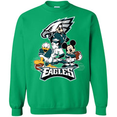 Mickey Mouse Philadelphia Eagle American Football Nfl Sports Shirt Crewneck Pullover Sweatshirt Crewneck Pullover Sweatshirt - amzapparel