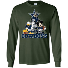 Mickey Mouse Dallas Cowboys American Football Nfl Sports Shirt Men Long Sleeve Shirt Men Long Sleeve Shirt - amzapparel